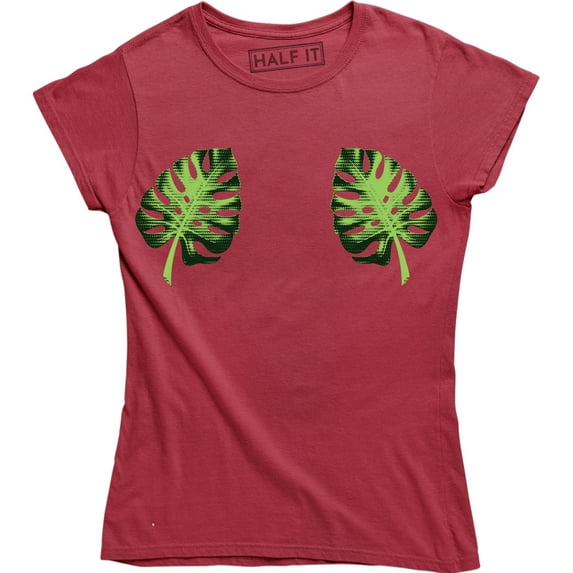 2 Mini Leaves Tropical Image - Save The Enviroment Men's T-Shirt