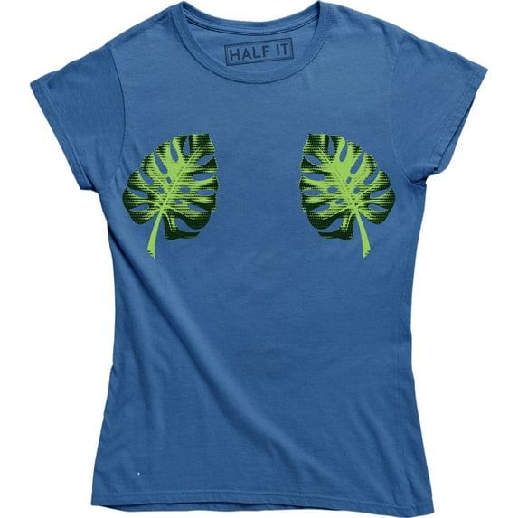 2 Mini Leaves Tropical Image - Save The Enviroment Men's T-Shirt