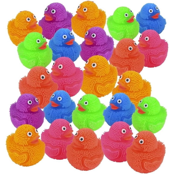 2'' Mini Puffer Ducks - 24 Piece Assorted Bag