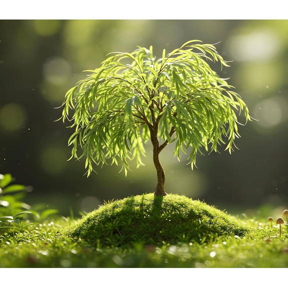 2 Miniature Weeping Willow Tree Cuttings to Grow - Stunning Weeping Branches are a Sight to See - Fast & Easy to Grow - Perfect for Indoor Pots or Outdoor Gardens, Unique Bonsai Gift for Gardeners