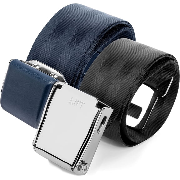 2 Mirone Adjustable Airplane Seat Belt Extenders Seatbelt Extension for All Airlines (7-32 Inch), E-9 Safety Certified (Type A & B)