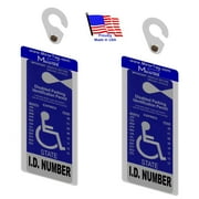 2 Mirortag Silver by JL Safety - Handicap Placard Holder & Protector . Magnetically Attach & Detach your Parking Permit Handicap Tag. Fits Tag size up to 10"L by 4"W. Made in USA