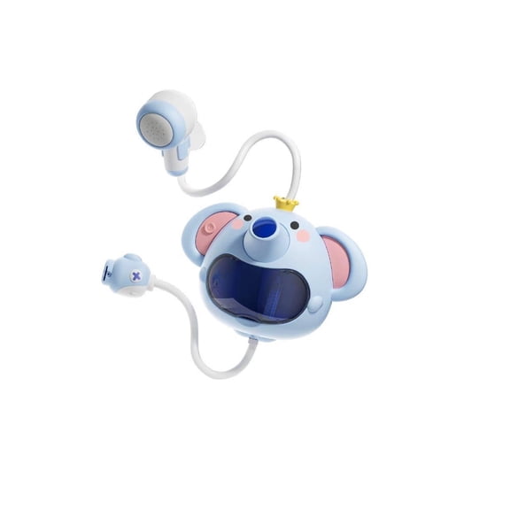 2-Mode Elephant Bath Toy, Electric Bubble Blower & Water Spray for Toddler Summer Bathroom Play