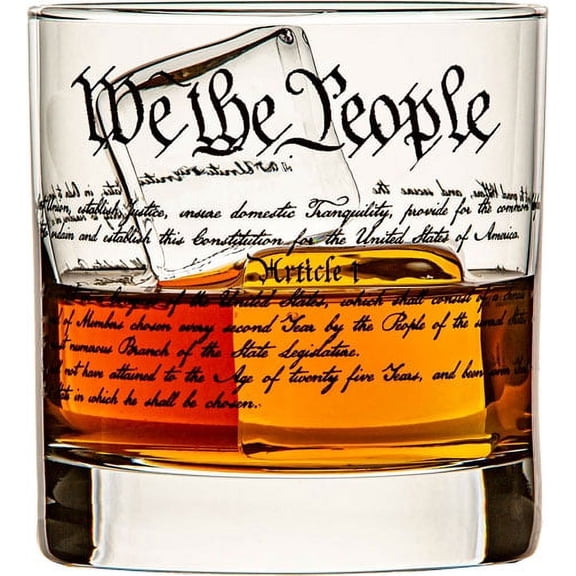 2 Monkey Whiskey Glass - Constitution Wrap