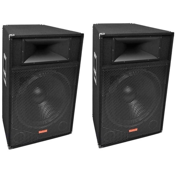 2 Mr Dj Patron PSS-1700 Pro Audio Single 15" Passive 2-Way DJ/PA Loudspeaker