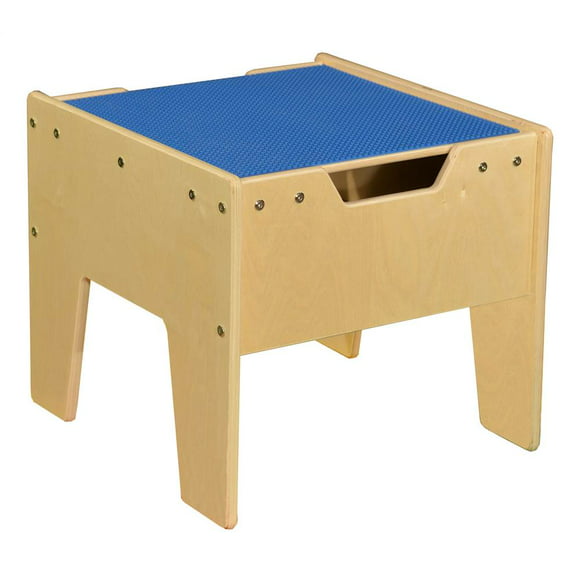 2-N-1 Activity Table with Blue Lego Compatible Top - RTA