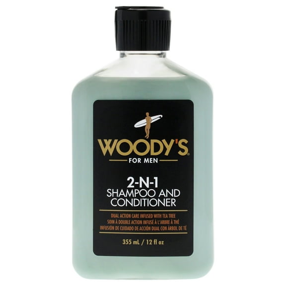 2-N-1 Shampoo and Conditioner by Woodys for Men - 12 oz Shampoo and Conditioner