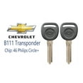 thumbnail image 1 of 2 NEW Chevrolet Impala 2006-2016 B111 - PT Transponder Chip Key (46) Circle VLS, 1 of 4