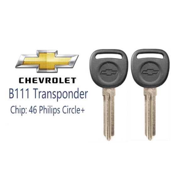 2 NEW Chevrolet Traverse 2007-2014 B111 - PT Transponder Chip Key (46) Circle VLS