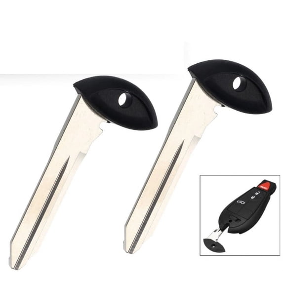 2 NEW Emergency Key Insert Uncut Blank 68029829AB FOR Dodge Chrysler ...