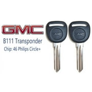 2 NEW GMC Sierra 2007-2013 B111 - PT Transponder Chip Key 46 Circle VLS