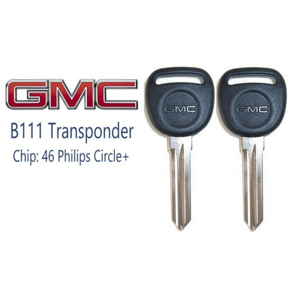 2 NEW GMC Sierra 2007-2013 B111 - PT Transponder Chip Key (46) Circle VLS