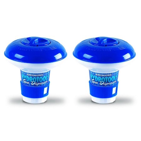 2) NEW HydroTools 8715 Pool Mini Chlorine Tablet Floating Chemical Dispensers