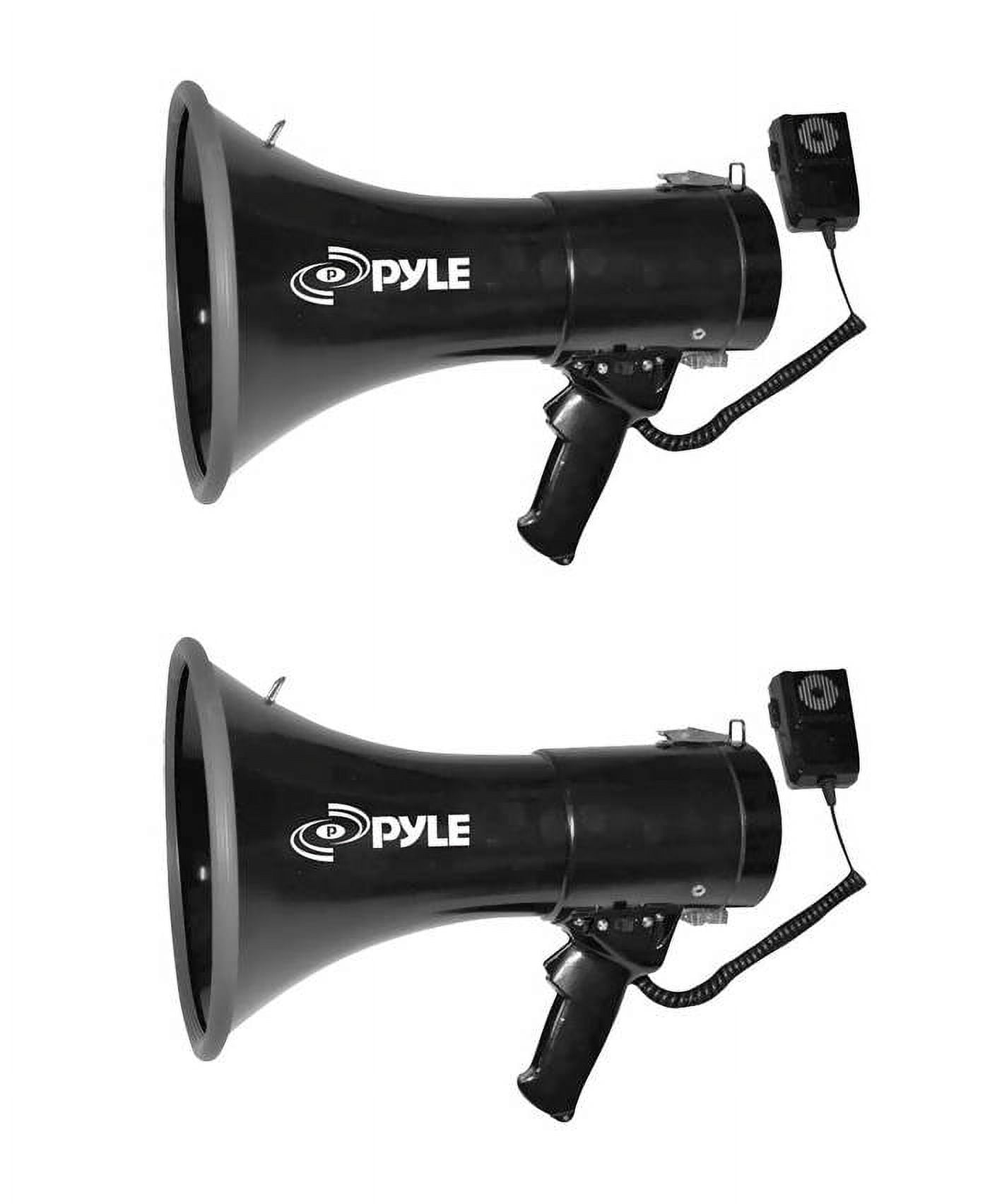 Pyle Pro PMP53IN 50-Watt Megaphone Bullhorn with Aux, Siren & Talk Modes