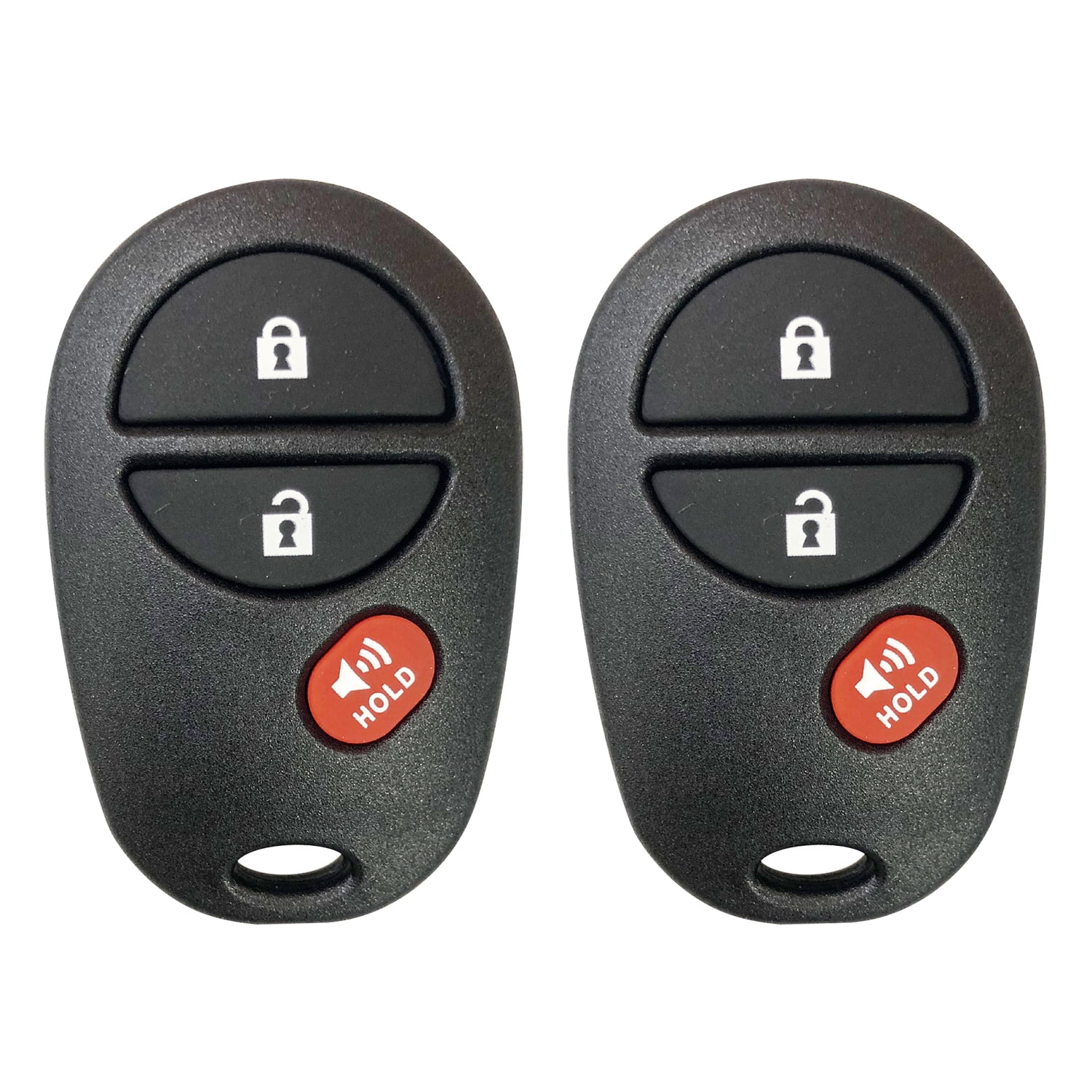AUTOKEYMAX 2 NEW Replacement For 2005-2016 Toyota TACOMA Highlander Sienna Sequoia Tundra Keyless Entry Remote Control GQ43VT20T
