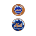 thumbnail image 1 of (2)-NEW YORK METS Vintage Style Embroidered Iron On Patches 3" X 3”, 1 of 3