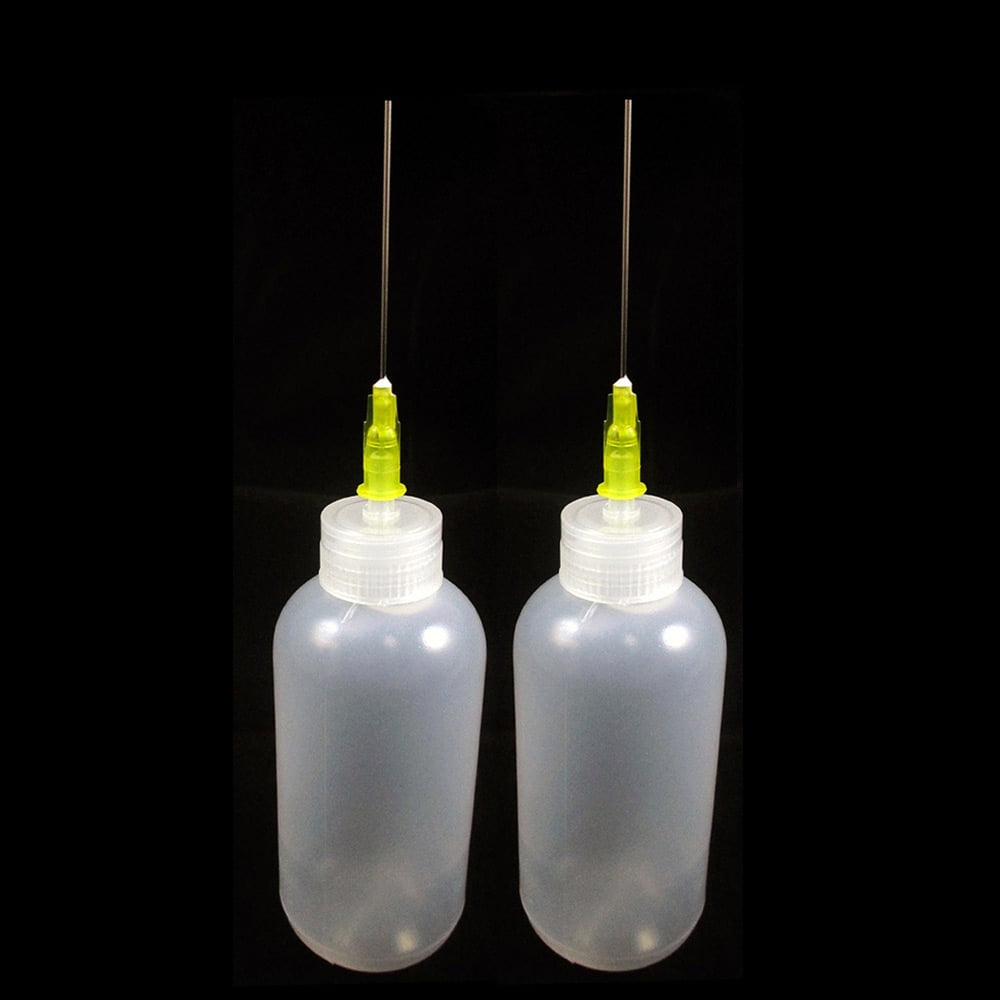 2 Needle Tip Bottle Liquid Flux Dispenser Oil Solvent Applicator