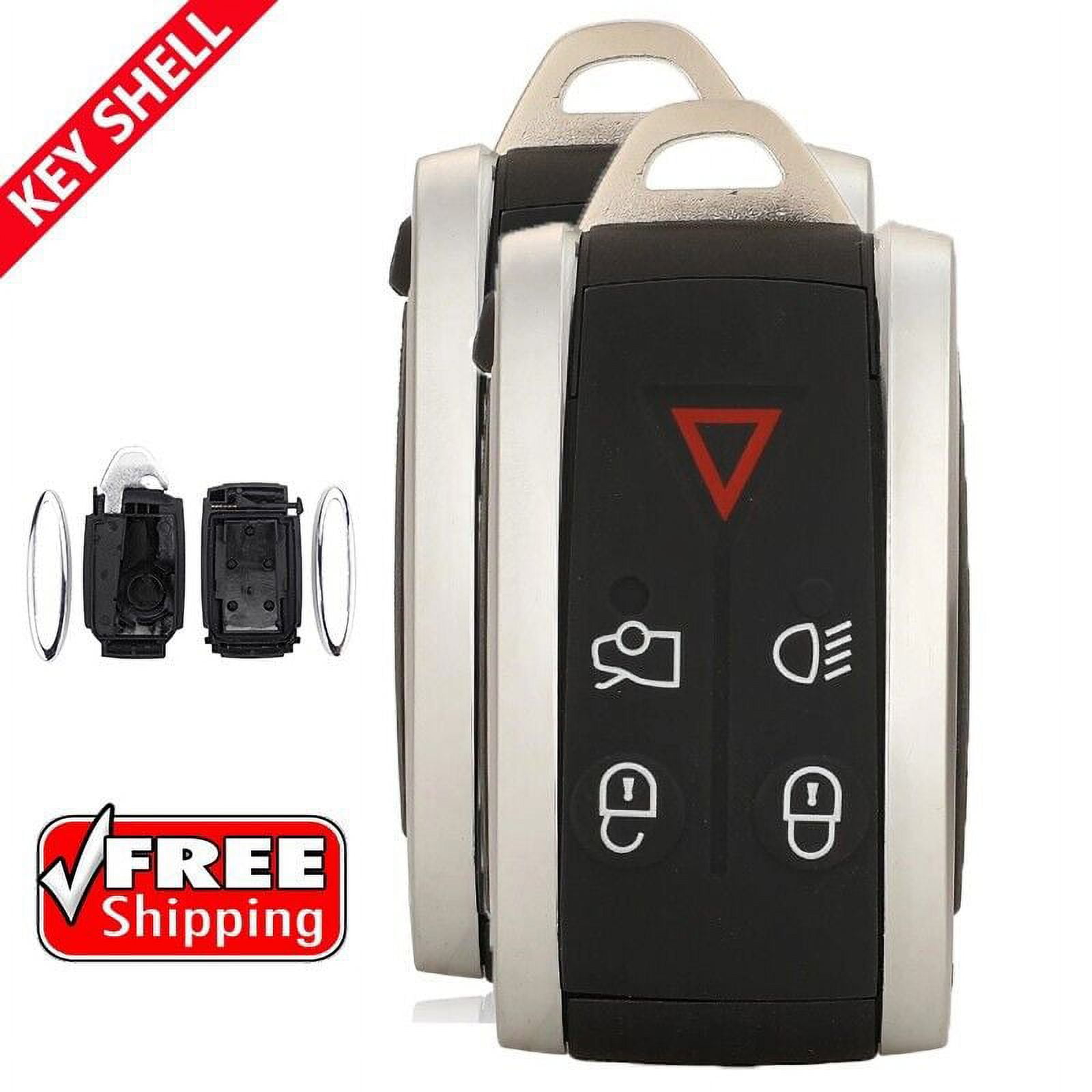 2 New 5 Buttons Remote Key Fob Shell Case for Jaguar XType SType XFR
