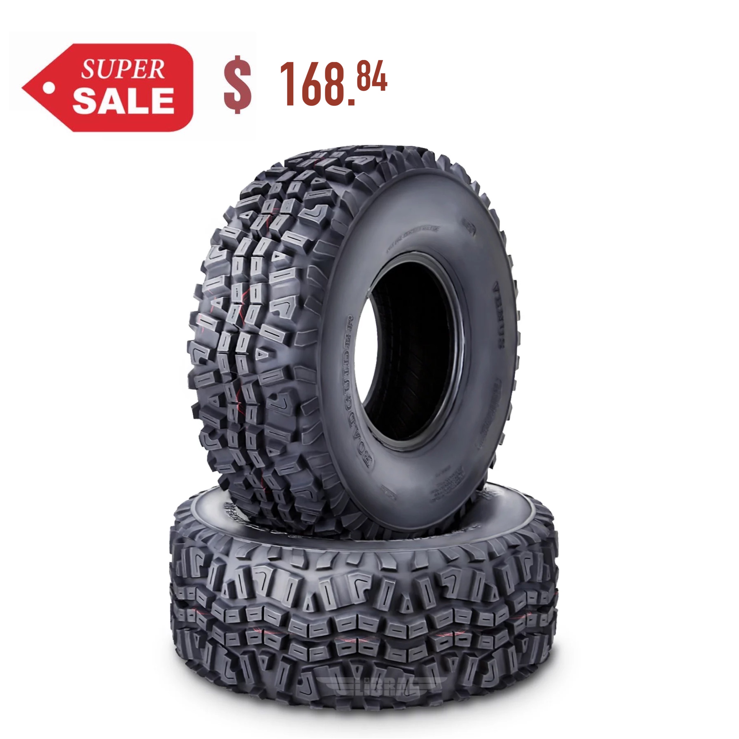 2PC WANDA ATV Tires 24x9-10 24x9x10 6PR For 05-16 Kawasaki Mule