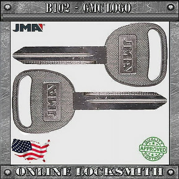2 New B102 Replacement Ignition Keys For Chevrolet Cadillac GMC Oldsmobile