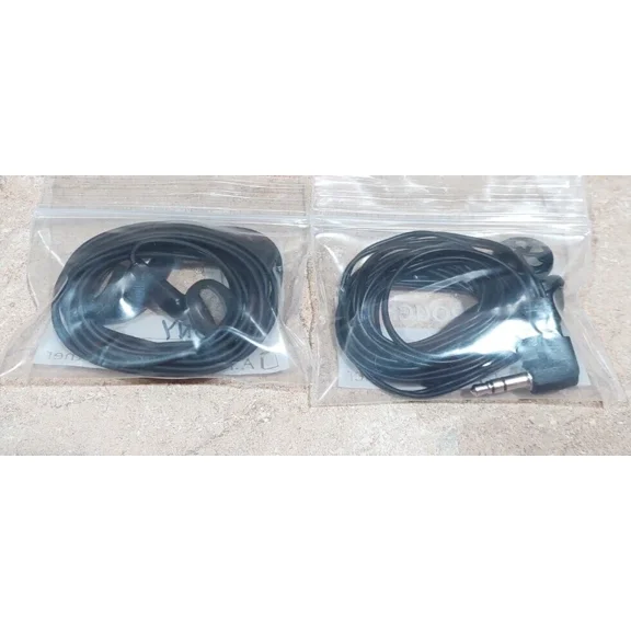 2 New Black Stereo Ear Buds Earphones Sony Brand & Unbranded