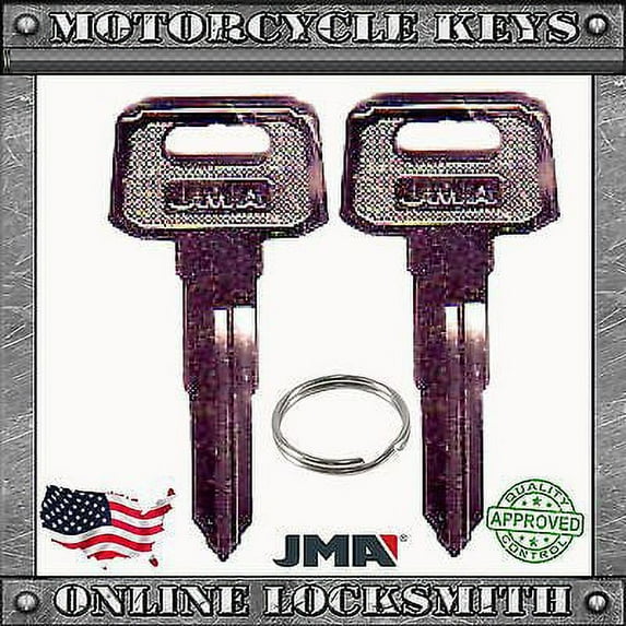 2 New Blank Uncut Key For Yamaha Motorcycles Codes: D32010-D79897- YH49 / YAMA-1