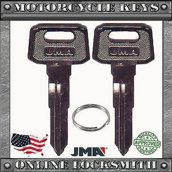 2 New Blank Uncut Key For Yamaha Motorcycles Key Codes: C32010-C79897- YH48 / YA
