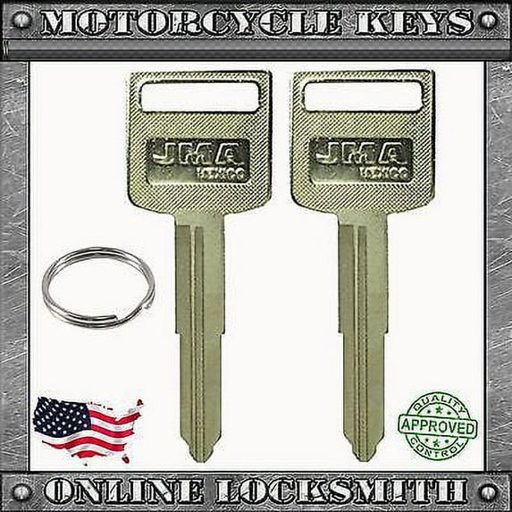 2 New Blank Uncut Keys For Suzuki Motorcycles 1996+ Keyway Suz18 / Suzu-12D