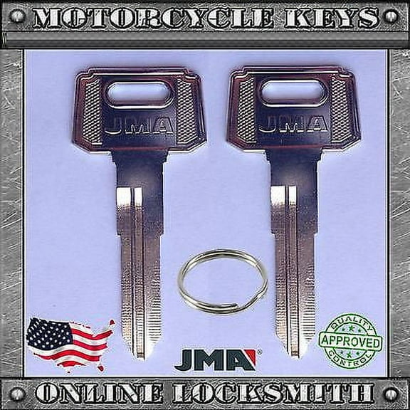 2 New Blank Uncut Keys For Suzuki Motorcycles Suz12