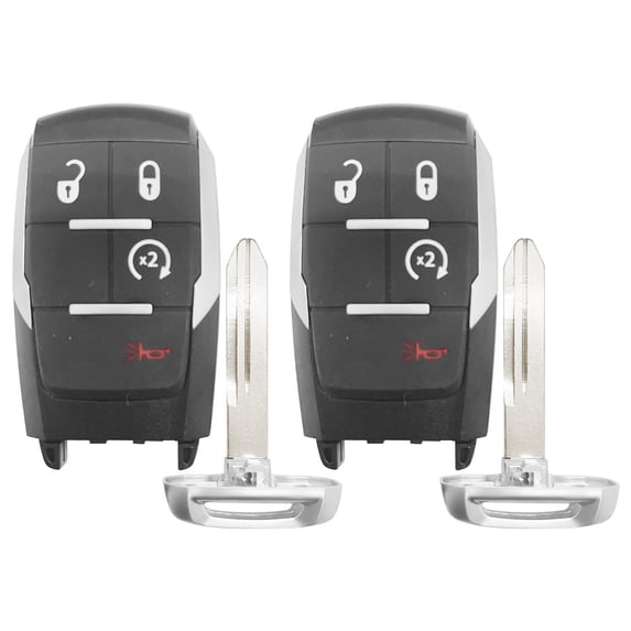 2 New Car Key Fob For 2019 2020 RAM 2500 3500 4500 5500 SMART REMOTE GQ4-76T 433MHZ 4A chip