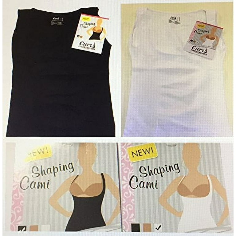 2 New Curvi Shaping Cami - Curvi Shaping Camisoles L-XL 1-Black