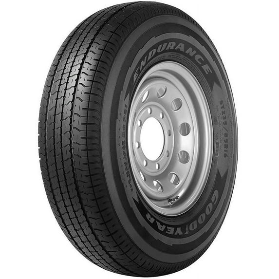 2 New Goodyear Endurance Trailer Tires - ST235/80R16 123N LRE 10PLY