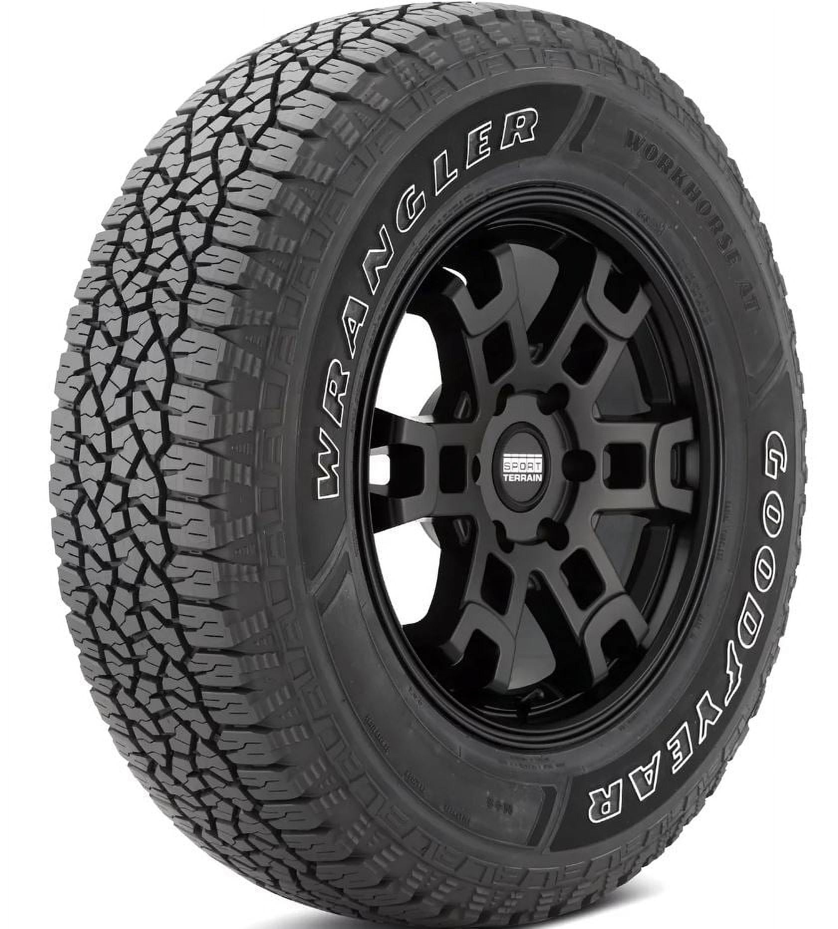 2 New Goodyear Workhorse AT AllTerrain Tires 265/60R18 110T Fits 201415 Jeep Grand Cherokee