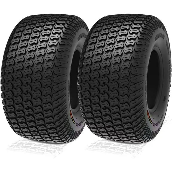 2 New HORSESHOE FALABELLA TURF-KING LAWN MOWER TIRES Color-Sidewall (26x12.00-12 8Ply)