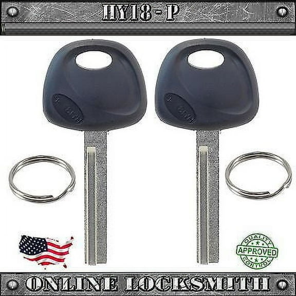 2 New High Security Keys For New Hyundai Vehicles HY18-P - Read Full Description