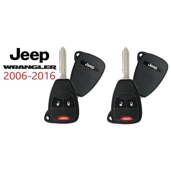 2 New Jeep Wrangler Remote Key 2006-2016 OHT692713AA OHT692715AA VLS