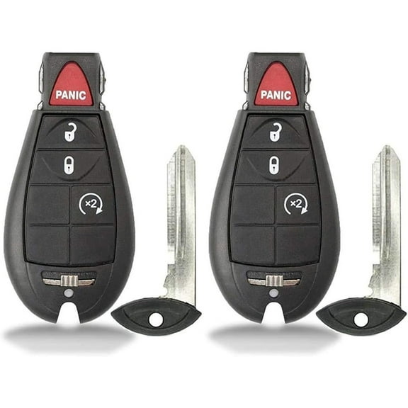 2 New Keyless Entry 3 Buttons Remote Start Car Key Fob M3N5WY783X, 56046707AE for Chrysler Town Country Challenger Charger Durango Grand Caravan Journey & Ram