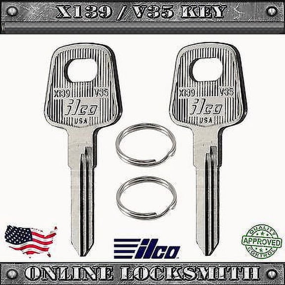 2 New Keys For Many Audi / Porsche / Volkswagen Vehicles Uncut Blade V35 / X139