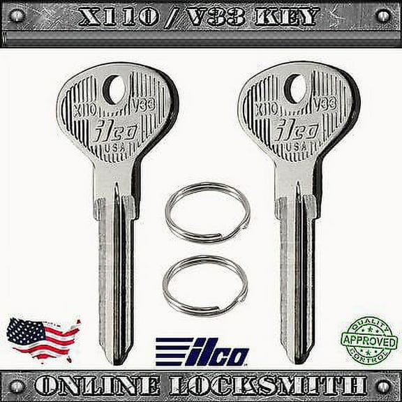 2 New Keys For VW Volkswagen Vanagon Transporter 1981 - 1991 Uncut key X110/ V33