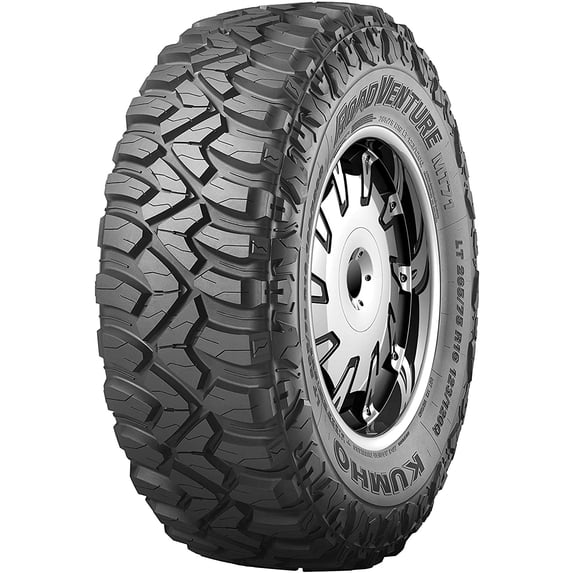 2 New Kumho Road Venture MT71 Mud Terrain Tires - LT275/65R18 LRE 10PLY Rated Fits: 2019-23 Chevrolet Silverado 1500 LT Trail Boss, 2019-21 GMC Sierra 1500 AT4