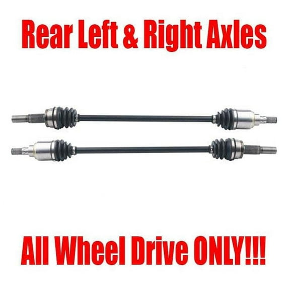 2- New Rear Left and Right Axles for Nissan Murano 03-14 All Wheel Drive Models