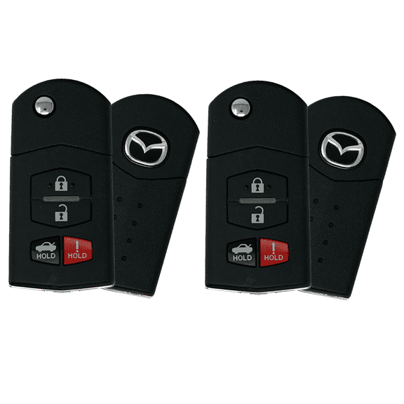 2 New Remote Flip Key For MAZDA 3 2005 2006 2007 2008 KPU41788 VLS