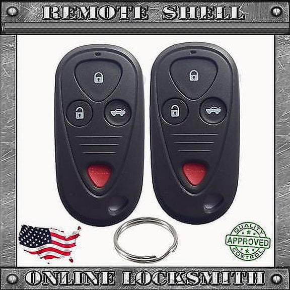 2 New Replacement Keyless Entry Remote Shell Case Fob for Acura CL RL TL TSX