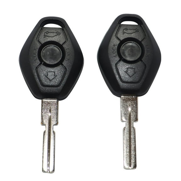 2 New Replacement Uncut Keyless Entry Remote Key Car Fob Notch For BMW LX8FZV 6955750