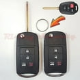thumbnail image 1 of 2 New Style Flip Key Modified Case Shell For Toyota Vehicles Remote Key 4 Button, 1 of 9