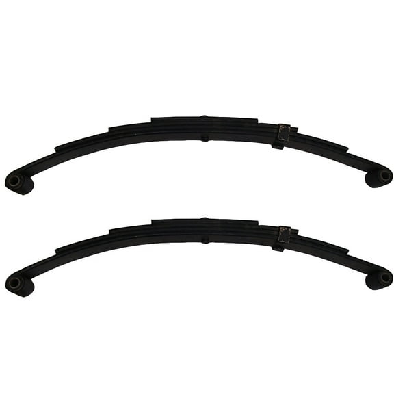 RAParts (2) New Trailer Leaf Springs-4 Leaf Double Eye 1750lb Capacity for 3500 Lbs Axle