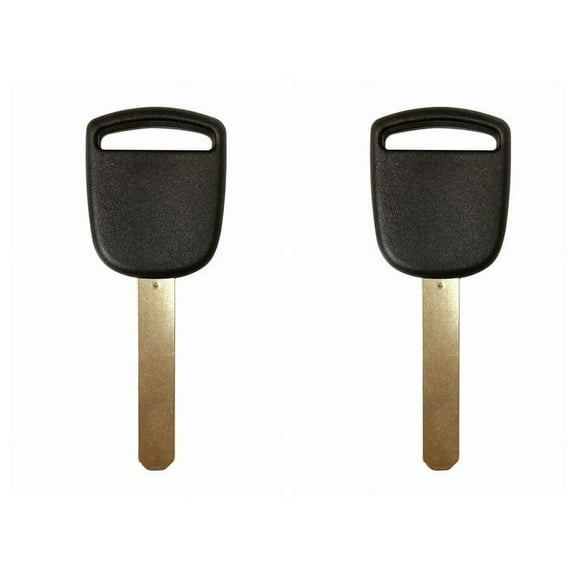 2 New Uncut Blade Ignition Chipped Car Key Blank With Transponder Chip For ID 46