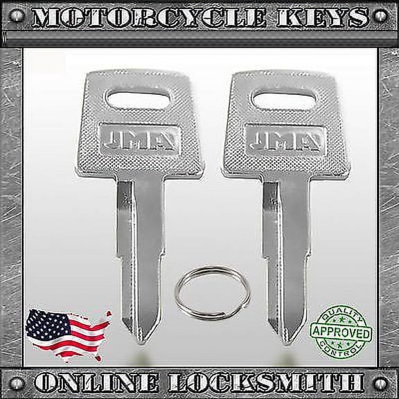 2 New Uncut Keys For Honda Motorcycles 1983+ Keyway X138 / Hd75