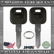2 New Uncut Keys For Kawasaki Ducati Cagiva Triumph Motorcycles Keyway Kw14