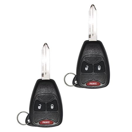 2 New Uncut Replacement Keyless Remote Key Fob Transmitter 3 Button for Chrysler Dodge Jeep REMOTE 3 BUTTON OHT692427AA